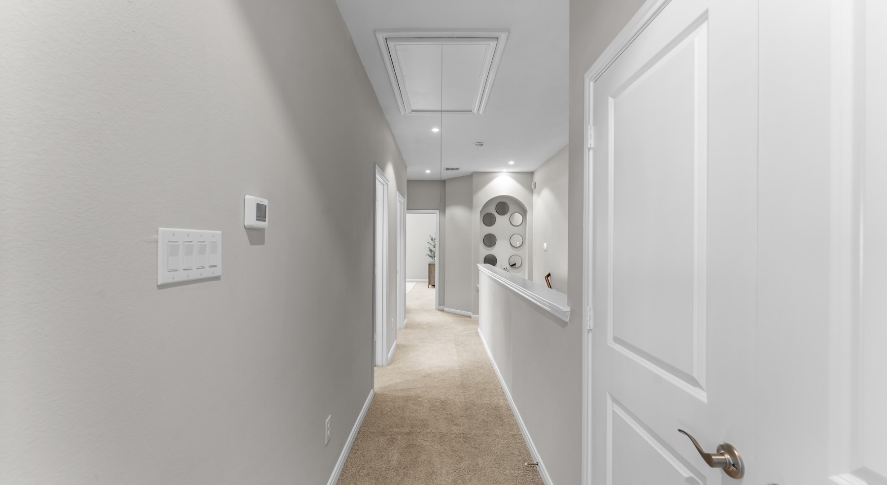a well-lit hallway