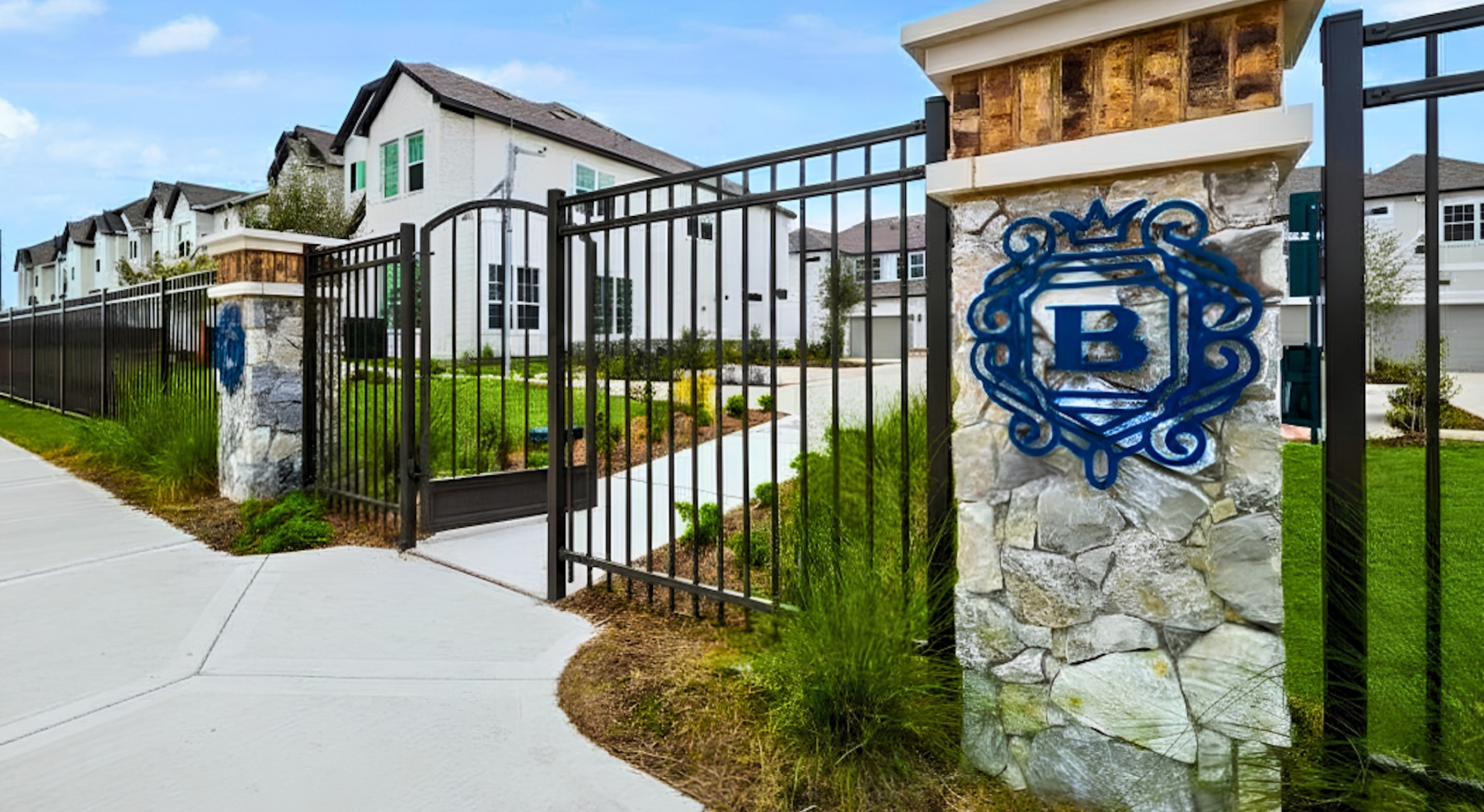 a gated apartment